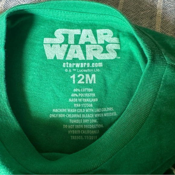 Star Wars Yoda “ 12 month tshirt - Picture 3 of 3